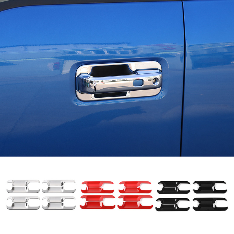

ABS Outside Door Bowl Trim Decoration Cover For Ford F150 2014 UP Car Styling Exterior Accessories