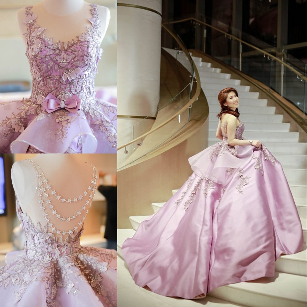 

Mak Tumang New Arrival Evening Gowns Sexy Crystal Beaded Sheer Backless Evening Dresses Glamorous Embroidery Appliqued Red Carpet Dress, Silver