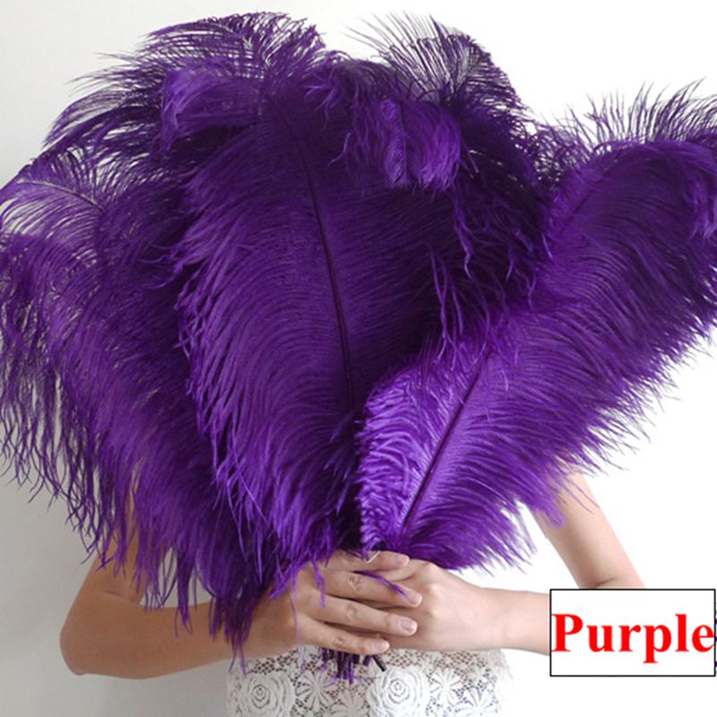 purple feathers for centerpieces