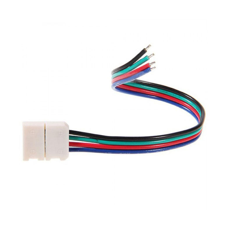 

RGB 4PIN 10MM LED Strip Connector no soldering for SMD5050 RGB LED Strip Light