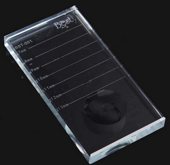 

Eyelash Extension tool U-Shape Crystal Glass Adhesive Glue Pallet Crystal Stone KD1
