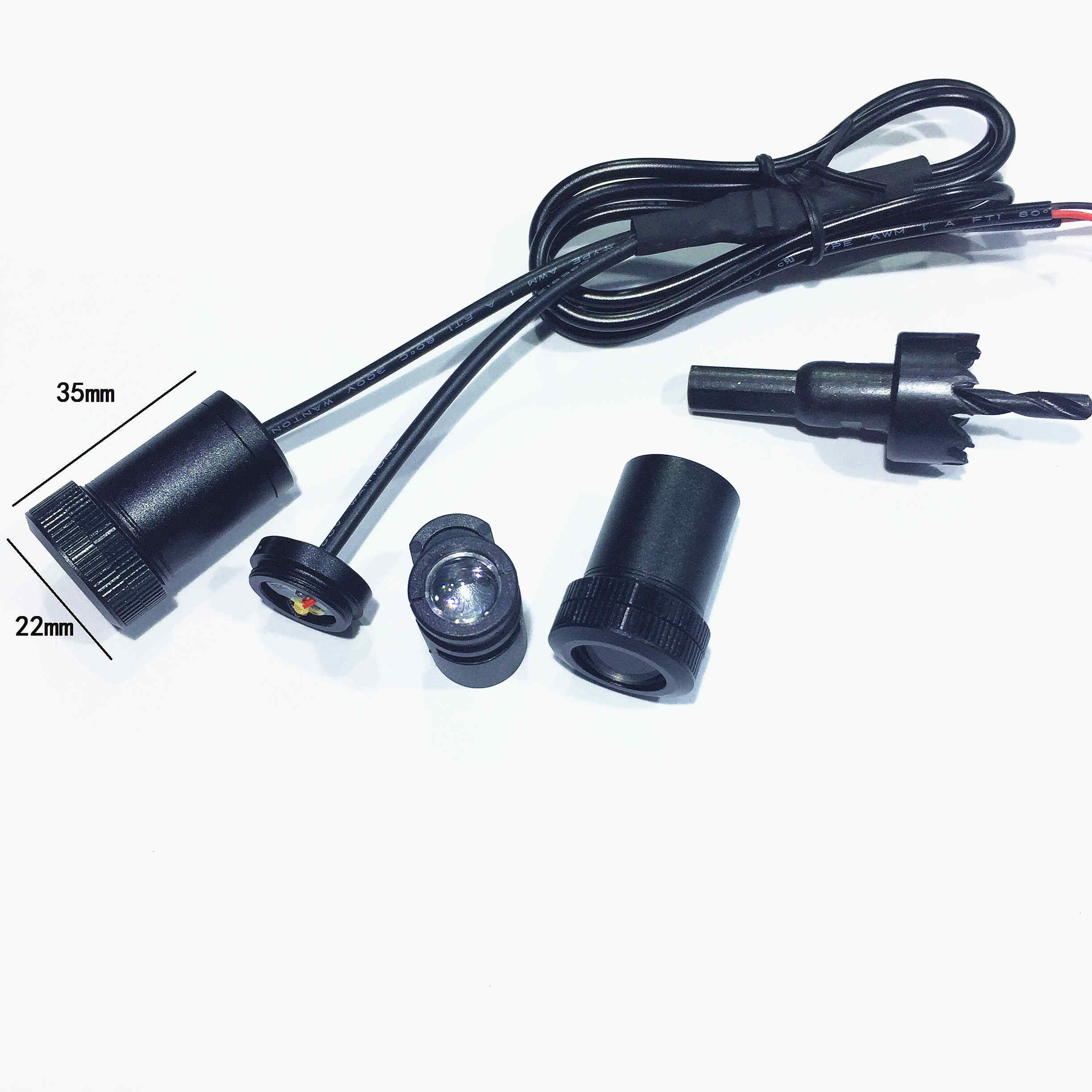 Case For Dodge Case For scania Car Logo LED Interior Lights Welcome Door Ghost Shadow Lamps 12V-image-406542091