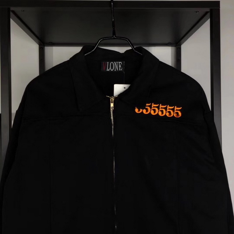 17FW VLONE JAIL Jackets 55555 V Printed 
