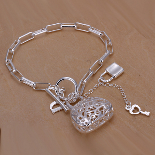 Livraison gratuite avec numéro de suivi Vente supérieure 925 Bracelet en argent Bracelet Bracelet Bracelet en argent 10pcs / lot pas cher 1785