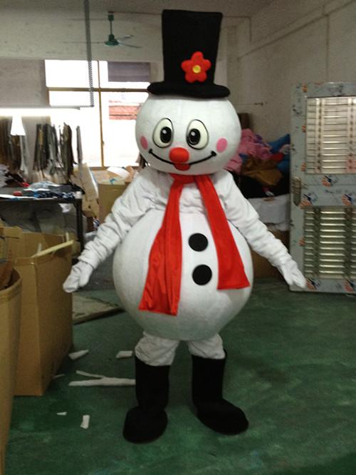 

2018 Factory direct sale snowman mascot costume cute cartoon clothing factory customized private custom props walking dolls doll clothing, Blue