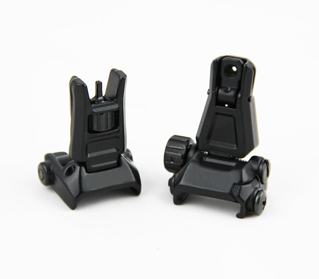 

Tactical GEN3 Metal Front Rear Backup Folding Sight For PTS with Marking Black