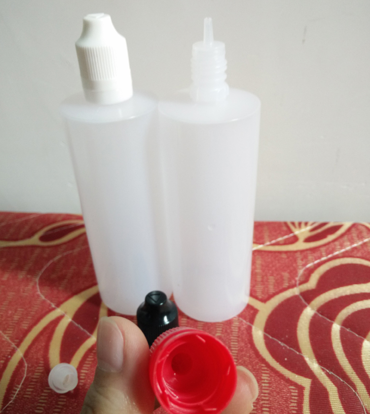 

Wholesale 120 ml Empty Dropper Bottles Soft E Cig Smoke Plastic Oil Bottles with ChildProof Tamper Cap For E-Liquid E-juice On Promotion