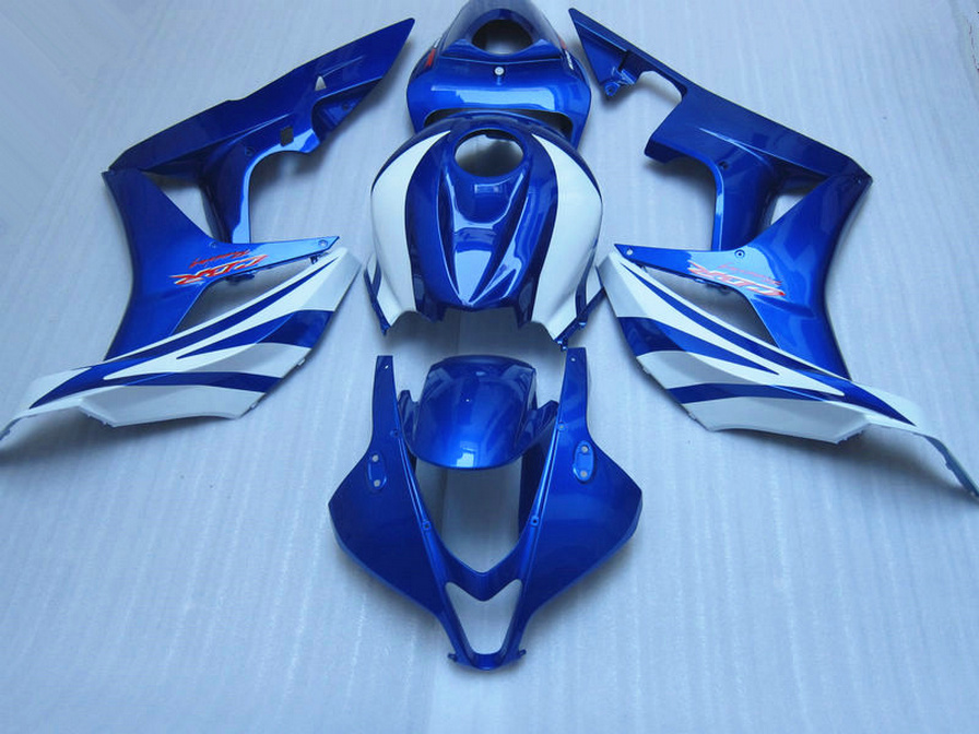 

Free shipping fairing kit for HONDA Injection molding CBR600RR 2007 2008 bodykits CBR 600RR F5 07 08 blue white fairings KQ7, Same as the picture shows