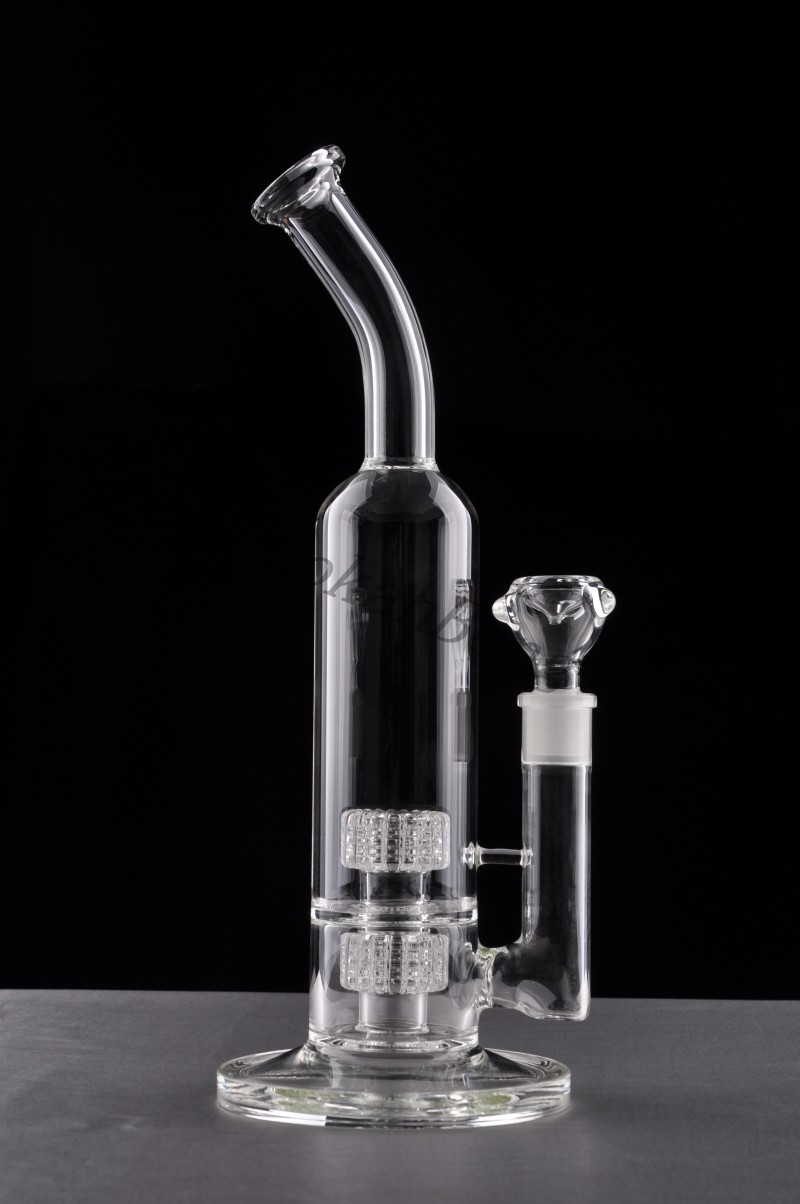 

Mobius Glass Bong One Hookahs Arm Green Concentrate Recycler Bubbler Water Pipe Rigs Oil Dab14MM female joint