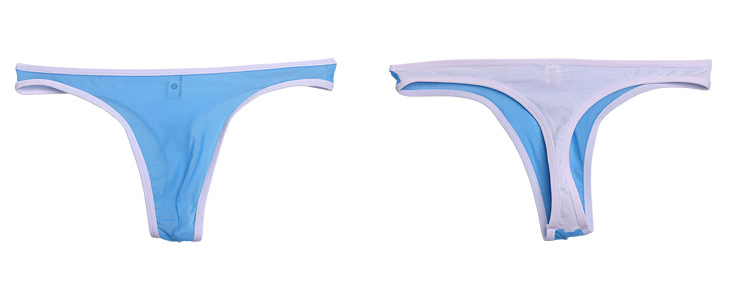 

#11007BL factory wholesale men sexy underwear Uhzhot brand U bag low rise mesh transparent gauze thongs t-string g-string cuecas