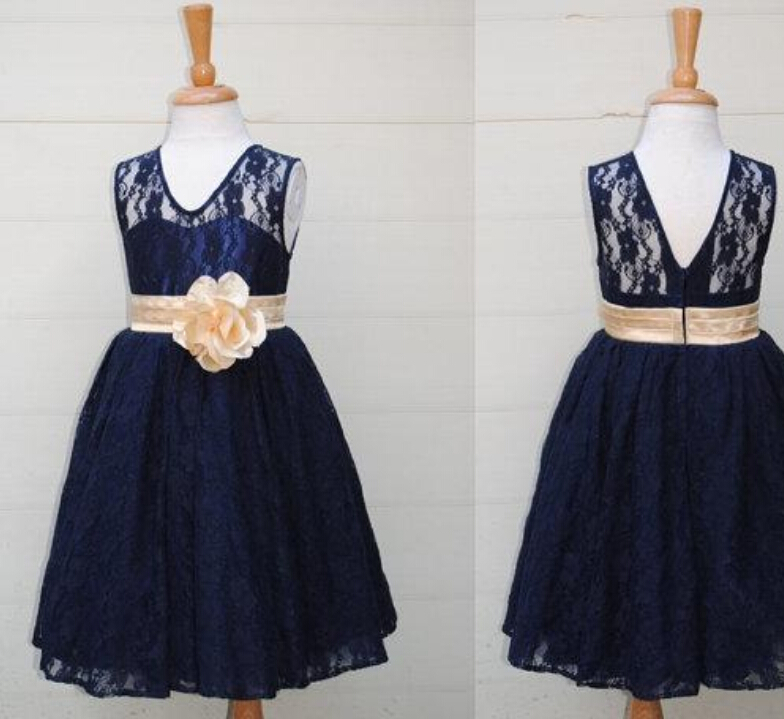 navy blue toddler dress