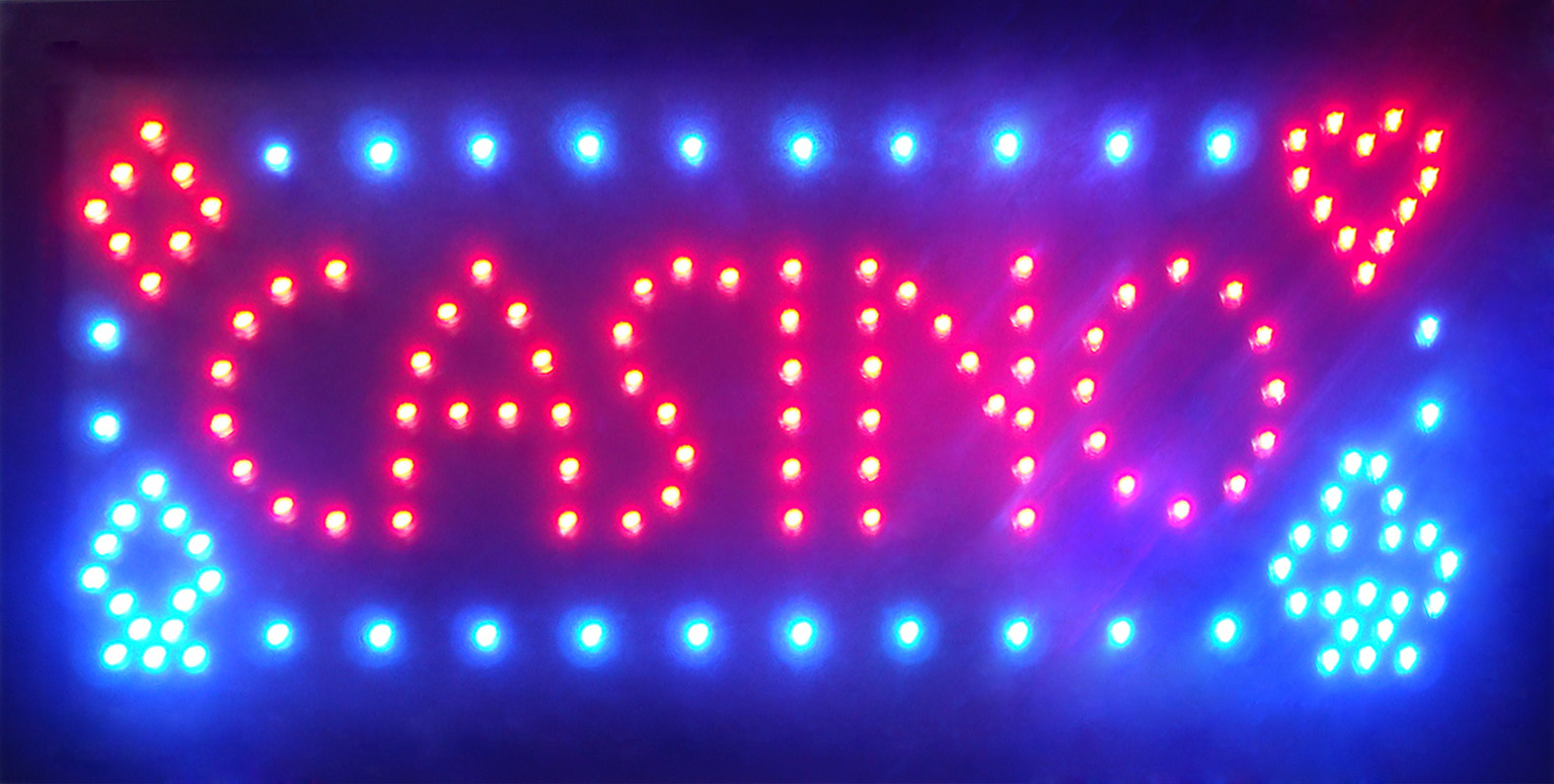 

Casino Beer Pub Games Poker Bar LED Sign Neon Light Sign Display 19*10 Inch Indoor