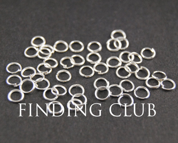 

500 pcs 4mm 5mm 6mm Silver plated Open Jumprings Jump rings - Supplies Jewelry for DIY