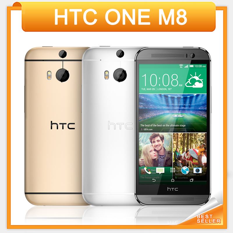 

Unlocked HTC ONE M8 Original Mobile Phone 5.0" Quad Core 2GB RAM 16GB/32GB ROM 4G Android Cellphone, Black