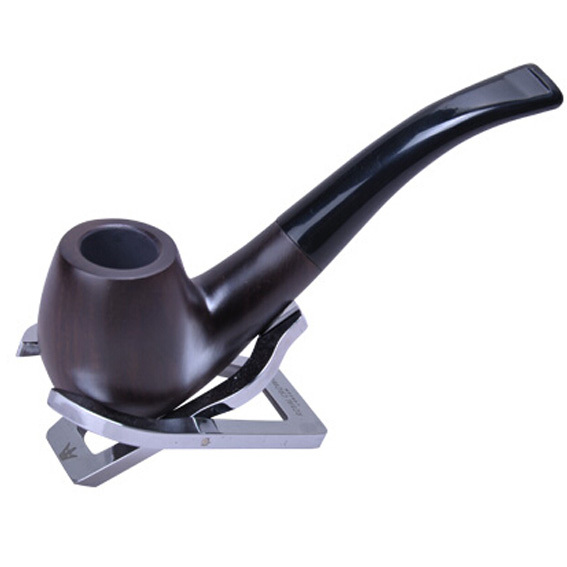 

Hot sell Free Shipping High Quality Classic Handmade Ebony Wood Tobacco Pipes,Smoking Pipe Stainless steel filter Bent Type