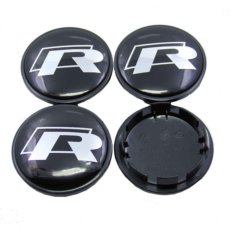 

4Pcs/lot 65mm VW R LINE wheel hub Cap Cover emblem auto badge for VW Golf Touran Tiguan Magotan Passat CC SCIROCCO car styling