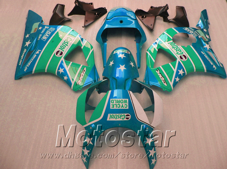

7 Free gifts + fairing kit for Honda Injection molding cbr900rr 954 2002 2003 CBR 900RR green black fairings CBR954 02 03 YR81, Same as the picture shows