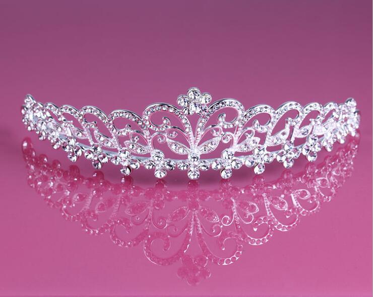 

rhinestone tiara Wedding Hair fascinators hats Jewelry rhinestone tiara earring Cheap Wholesale Girls Evening Prom Accessories HT13, Silver