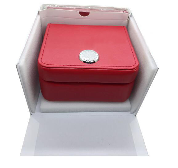 Factory Supplier Top Quality Luxury WATCH Boxes New Square Red box For Watches Booklet Card And Papers In English-image-406789750