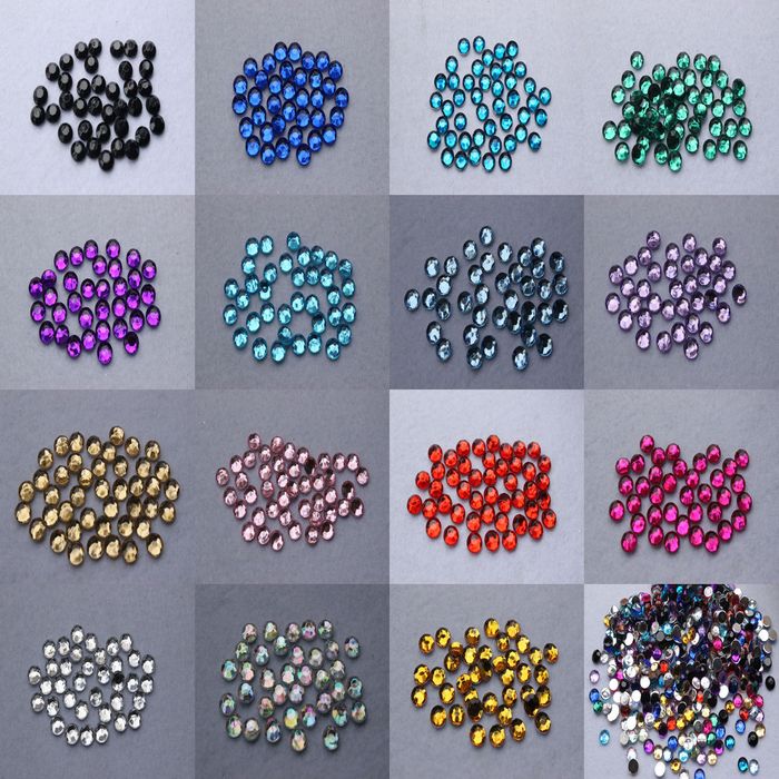 

Hot ! Hot ! Wholesale!500 pcs flat acrylic 8 mm flat back rhinestone bead process