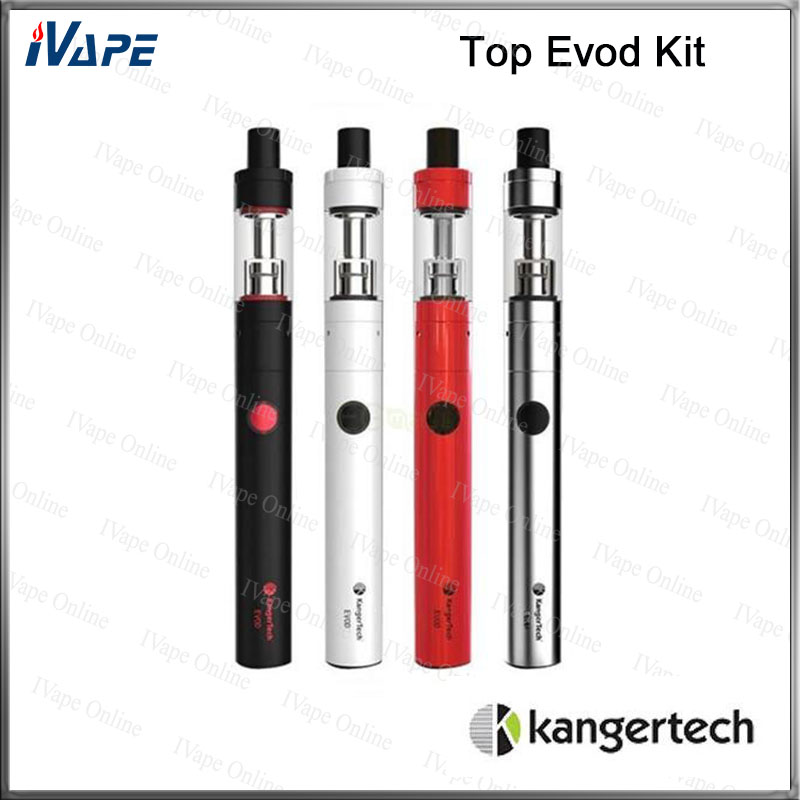 

100% Original Kanger Top Evod Kit 1.7ml 650mAh Top Filling Toptank with Evod Battery 650mAh Top EVOD E Cigarette Kits