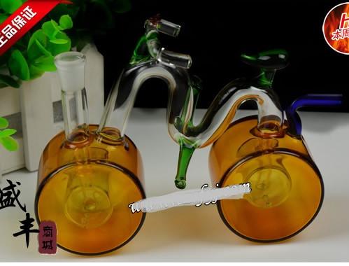 

Free shipping wholesale Hookah - Hookah glass [large bike, color random delivery