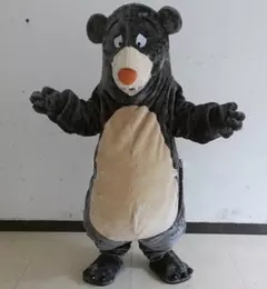 

Custom Bear mascot costume custom design mascot fancy carnival costume free shipping, Black