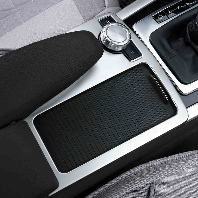 

Car Inner Center Console Gear Shift Box Sequin Water Cup Holder Cover Trim strip Sticker for Mercedes Benz C Class W204 2008-14 Accessories
