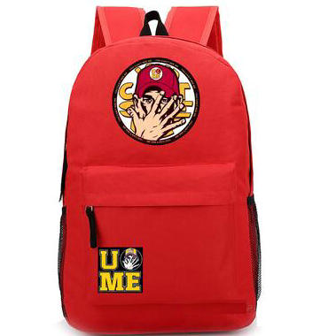 

Champion star backpack John Cena day pack Wrestling school bag Fans packsack Quality rucksack Sport schoolbag Outdoor daypack, Black