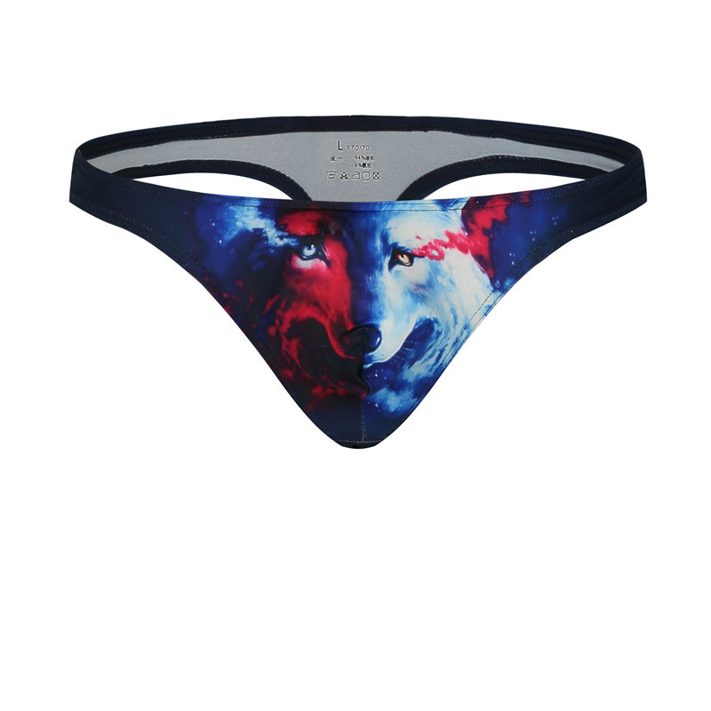 

Man Sexy Intimates Briefs Underpants Fashion Panties Lingerie Animal Eagle Owl Leopard Print Bikini U convex Brief Underwear for Gay Men