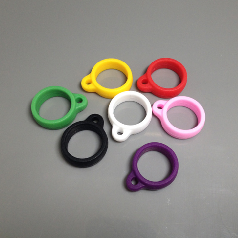 

2014 New product Electronic cigarette accessary ego case silicon ring lanyard silicone ring,e cig lanyard ring with various colors