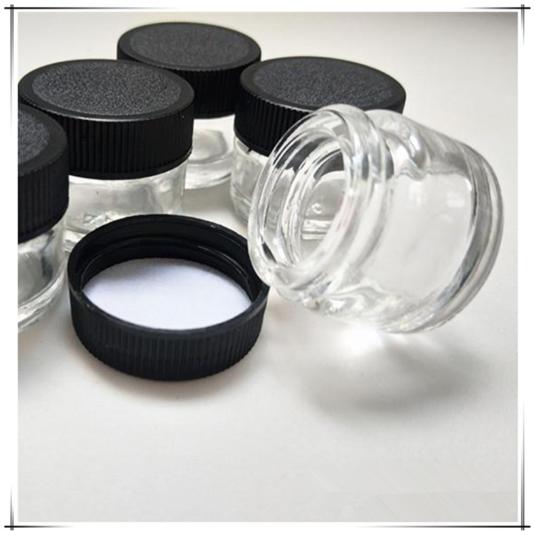 

Factory Non-Stick 5ml Glass Bottle Capacity Storage Glass Jar And Plastic Empty Transparent Glass Jar Food Grade