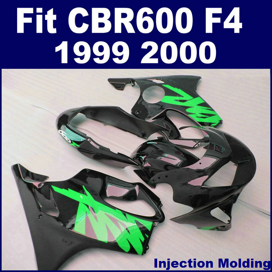 

100 abs racing injection molding for honda fairing parts cbr 600 f4 1999 2000 green black cbr600 f4 99 00 custom fairing voae, Same as picture