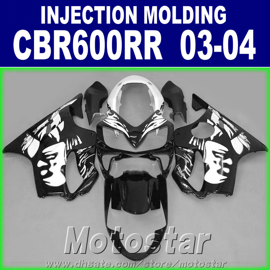 

hot injection molding black fit for honda cbr 600rr fairing 2003 2004 cbr600rr 03 04 bodykits kdt5, Same as picture