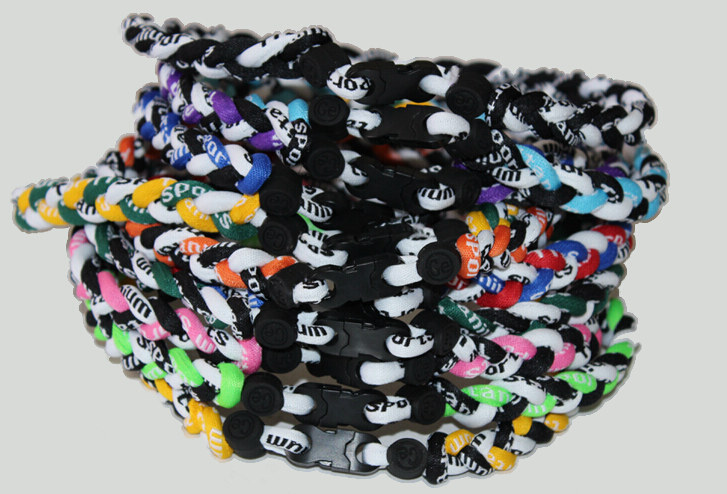 

Titanium Sport Accessories New titaniums braided twist nylon ropes tornado necklaces for all kids and athletic