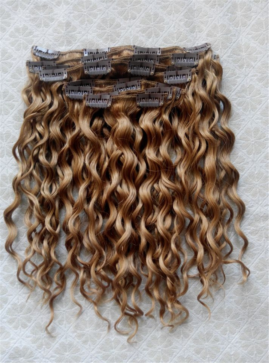 

the fast shipping for 18 inch curly hair weft hair extensions by fedex, Blonde