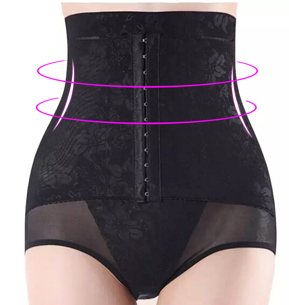 

Wholesale-Women's high waist body waist shaper/sexy underbust tummy waist training cincher corset/lady fajas girdles shapewear bodysuit, Black