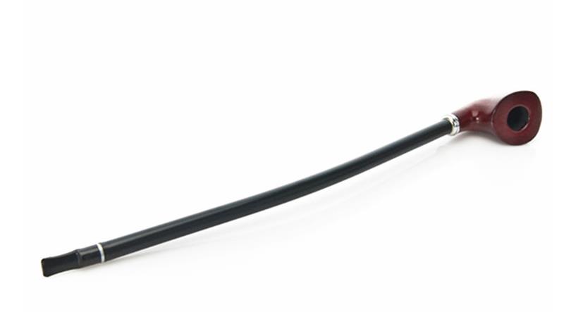 

Heart-shaped Red Brown Resin Wooden Pipe Black Pole Pipe Pipe Smoking