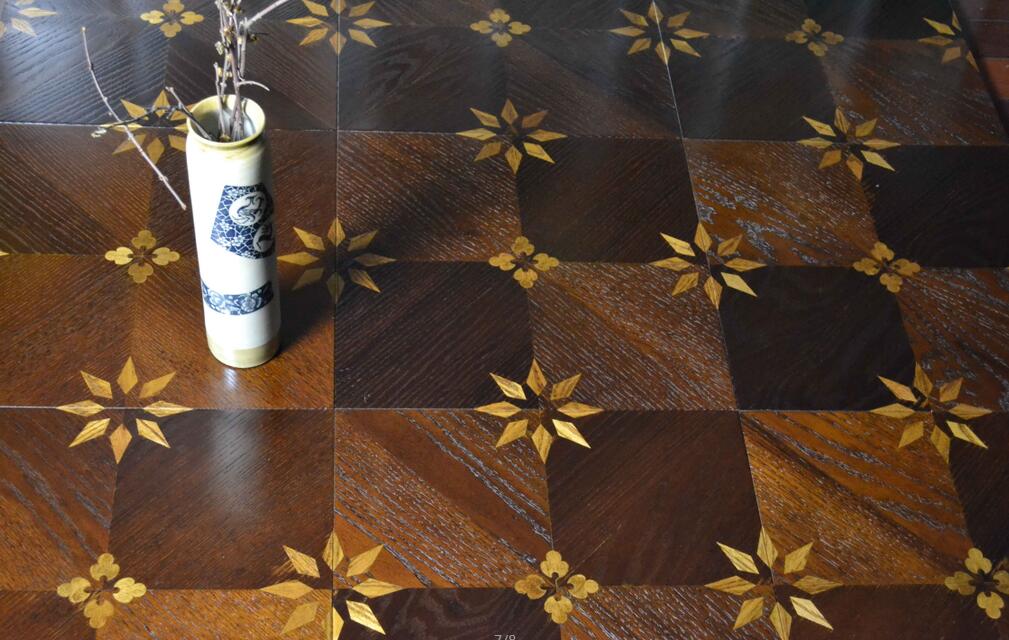 Walls Living room TV backdrop Combination floor High-end custom floor Design House floor Jade inlaid wood floor Shell floor Floor finishes-image-254386064