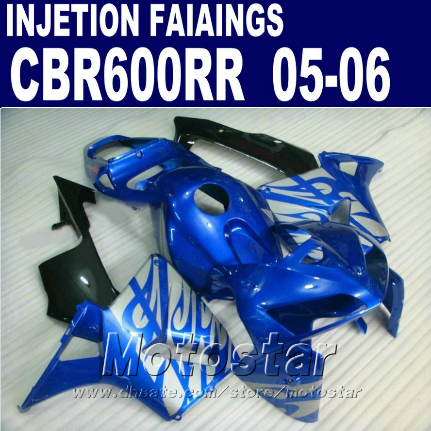 

Blue fairing kit! Injection Molding for HONDA CBR 600 RR fairing 2005 2006 cbr600rr 05 06 cbr 600rr custom fairing CH8D, Same as picture