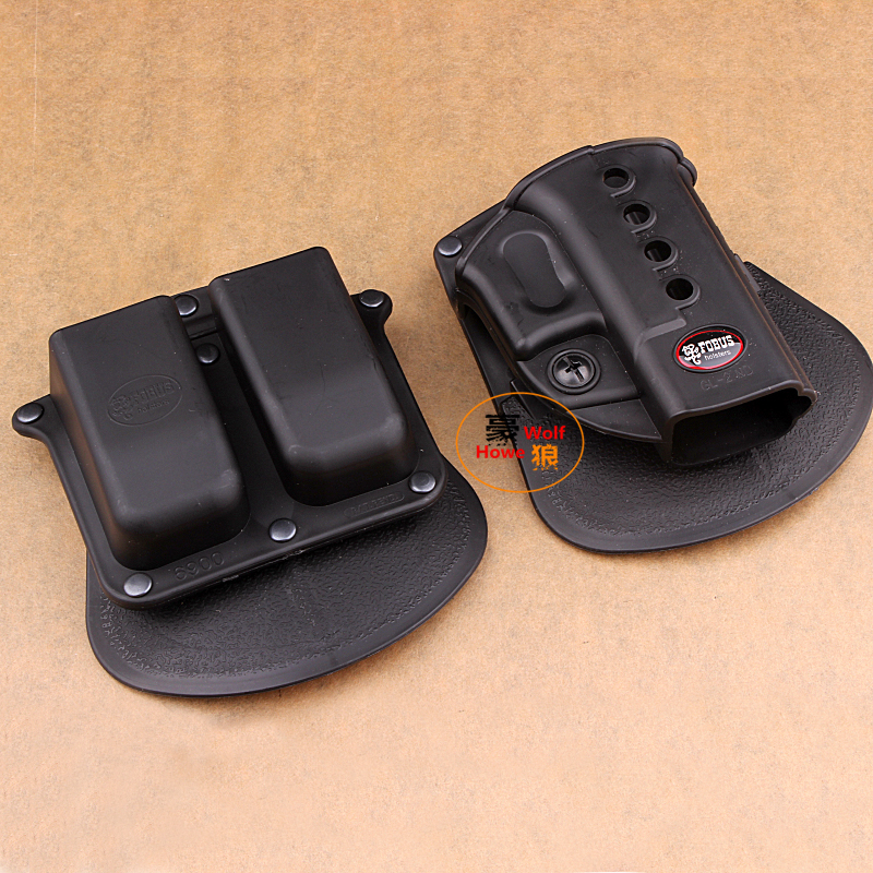 

Fobus Evolution Holster RH Paddle GL-2 ND For G 17/19/22/23/27/31/32/34/35 6900RP Double Mag Pouch G 9& 40 H&K 9&40