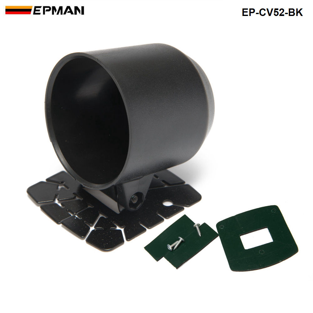 

EPMAN 52mm Gauge Pod Trim Universal Single Cup Mount Holder ABS Black Pods Dash Pod Cover Bracket EP-CV52-BK