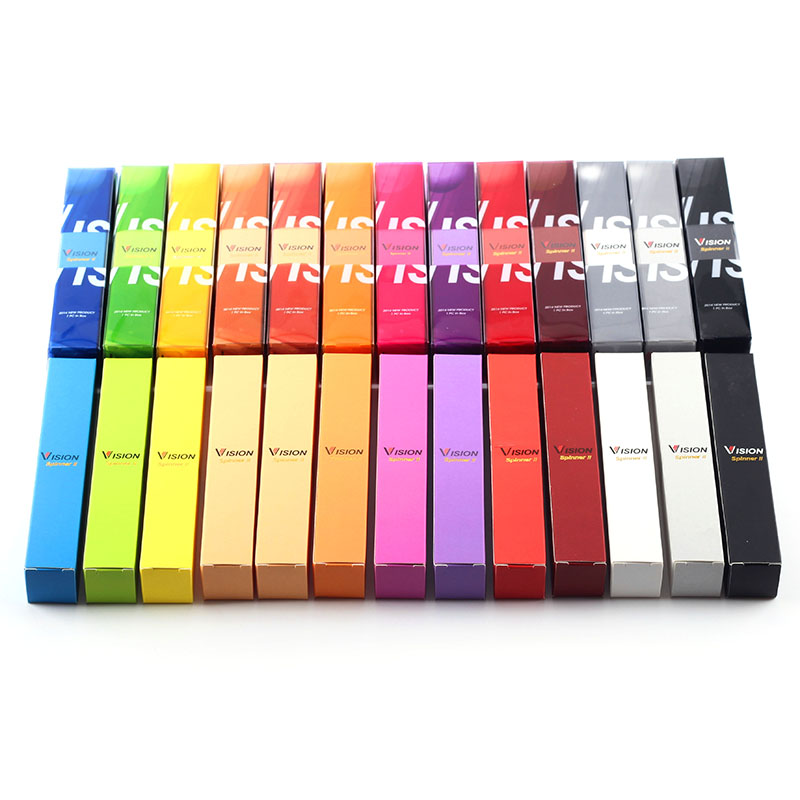 

Vision spinner II 2 13 colors 1600mAh Ego twist 3.3-4.8V vision variable voltage battery for Electronic cigarette ego atomizer