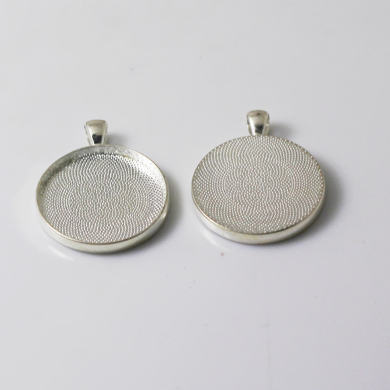 

Beadsnice pendant cabochon setting with 30mm round tray zinc alloy pendant bezel setting for jewelry making ID 16397