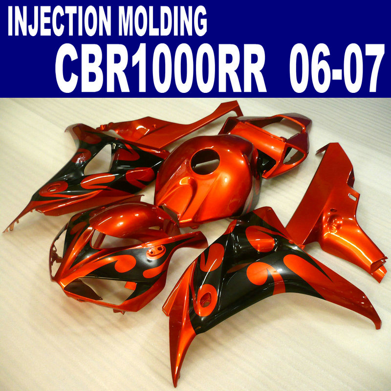 

Injection molding fairing kit for HONDA CBR1000RR 06 07 red black CBR 1000 RR 2006 2007 fairings set VV1, Same as the picture shows