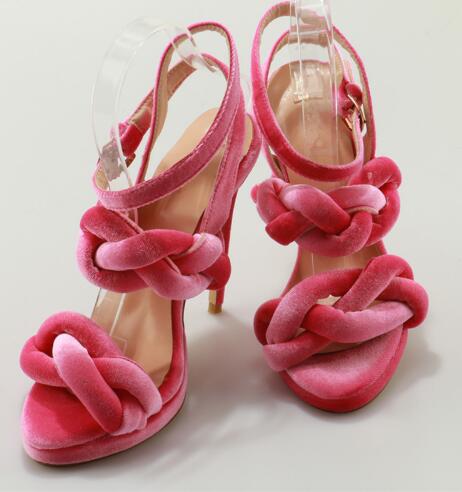 

Fashion Braid Buckle Strap Solid Mix Colors Women Party Gladiator Sandals Platfrom Sexy High Thin Heel Woman Shoes Plus Size, Multi