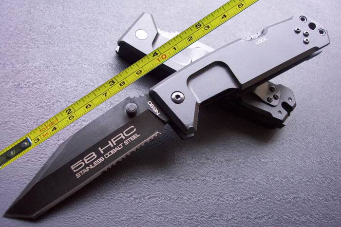 

FREE SHIPPING 8.5'' New EXTREMA RATIO Aluminum Handle 420C Blade BackLock Large Folding Hunting Knife ER05