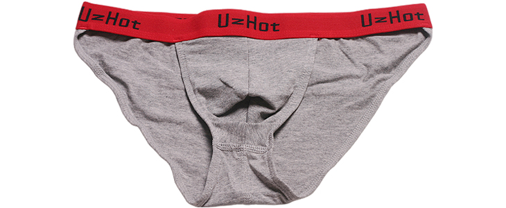 

#13003GY wholesal men fashion underwear lingerie cotton U bag briefs underpants panties cuecas calzoncillos hombre heren ondergoed, Gray