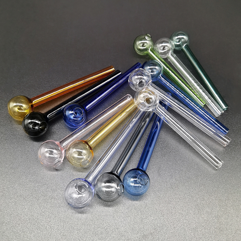 

4inch Water Pipe Glass Oil Burner Hookah Colorful Pyrex Tobcco Herb Nails Smoking Hand Pipes For Bong Dab Rig Tools Wholesale