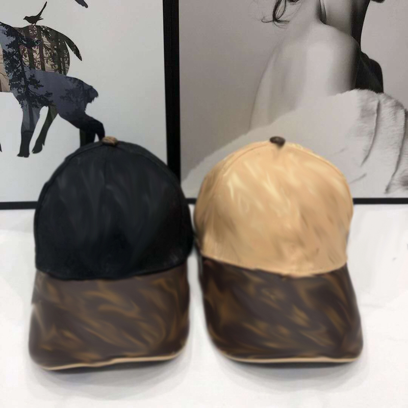 

V-01 European and American High Quality patchwork Caps printed letter fashion Baseball Cap, Black